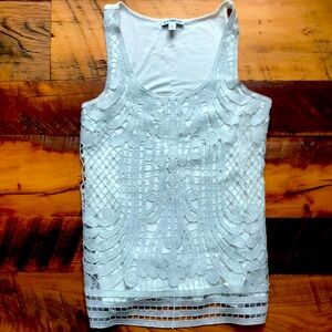Express XS Silver & White Tank